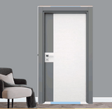 Porte bois intérieure gris anthracite